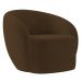 Poltrona para Sala de Estar Orgânica Kit com 2 Garbin K04 Veludo Marrom - Mpozenato