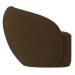 Poltrona para Sala de Estar Orgânica Kit com 2 Garbin K04 Veludo Marrom - Mpozenato