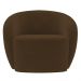 Poltrona para Sala de Estar Orgânica Kit com 2 Garbin K04 Veludo Marrom - Mpozenato