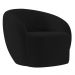 Poltrona para Sala de Estar Orgânica Kit com 2 Garbin K04 Veludo Preto - Mpozenato