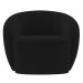 Poltrona para Sala de Estar Orgânica Kit com 2 Garbin K04 Veludo Preto - Mpozenato