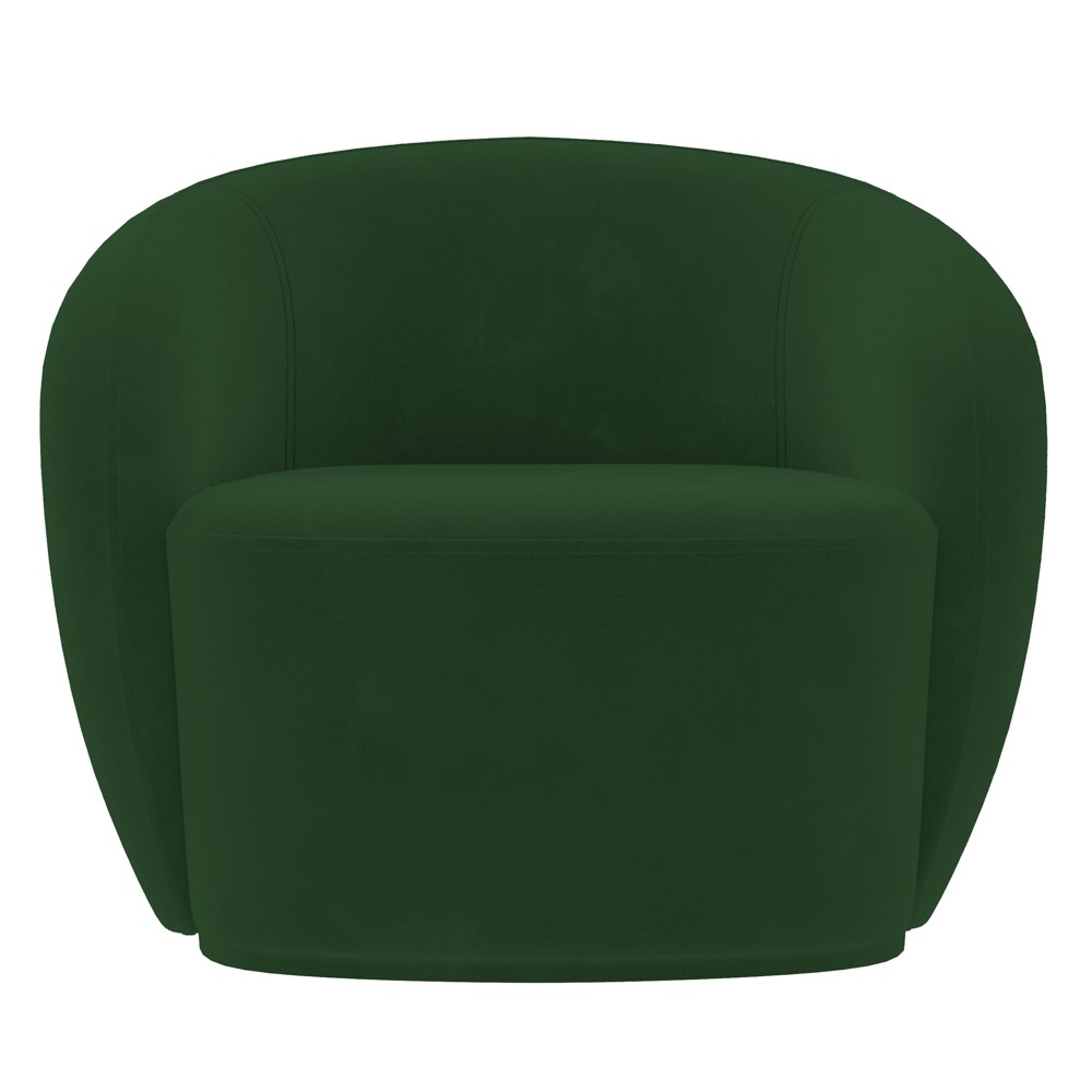 Poltrona para Sala de Estar Orgânica Kit com 2 Garbin K04 Veludo Verde - Mpozenato