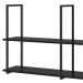 Prateleira Decorativa Multiuso Grande Estilo Industrial Loft D09 Preto - Mpozenato