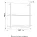 Prateleira Industrial Cozinha Dupla com Painel Flora M24 Branco - Mpozenato