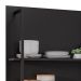 Prateleira Industrial Cozinha Dupla com Painel Flora M24 Preto - Mpozenato