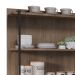 Prateleira Industrial Cozinha Tripla com Painel Flora Z34 Freijó - Mpozenato