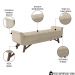 Puff Recamier Calçadeira 140cm Base Madeira Neville P02 Bouclé Bege - Mpozenato