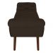 Puff Recamier Calçadeira 160cm Pés Palito Madeira Vêneto Z37 Veludo Marrom - Mpozenato