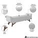 Puff Recamier Calçadeira 195cm Base Madeira Neville P02 Bouclé Branco - Mpozenato