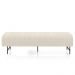 Puff Recamier Decorativo Pés em Ferro 160cm Dublin P02 Linho Creme - Mpozenato