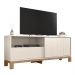 Rack Bancada Para TV 55 Pol 150cm Lucca Off White/Freijó C01 - Mpozenato