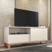 Rack Bancada Para TV 55 Pol 150cm Lucca Off White/Freijó C01 - Mpozenato