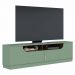 Rack Bancada Para TV 75 Pol 200cm Brescia Hortelã/Amêndoa C05 - Mpozenato