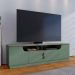 Rack Bancada Para TV 75 Pol 200cm Brescia Hortelã/Amêndoa C05 - Mpozenato