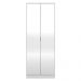 Sapateira 2 Portas Com Espelho 1 Gaveta Grife D02 Branco - Mpozenato