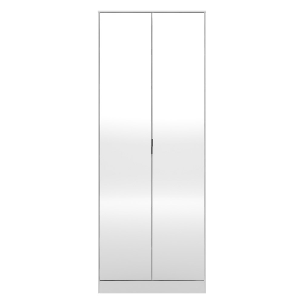 Sapateira 2 Portas Com Espelho 1 Gaveta Grife D02 Branco - Mpozenato