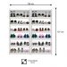 Sapateira Vertical Kit 2 Armário Multiuso Brunet L03 Branco - Mpozenato