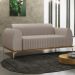 Sofá 150cm 2 Lugares Base Gold Molino D06 Linho C-370 Bege - Mpozenato