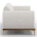 Sofá 150cm 2 Lugares Base Gold Molino D06 PU C-12 Branco - Mpozenato