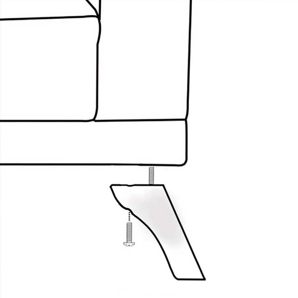 Sofá 160cm 2 Lugares com Almofadas Pés Curvos Veras Suede D05 Cinza - Mpozenato