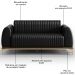 Sofá 180cm 3 Lugares Base Gold Molino D06 PU B-159 Preto - Mpozenato