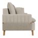 Sofá 180cm 3 Lugares com Almofadas Pés Curvos Veras Suede D05 Cinza - Mpozenato
