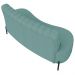 Sofá 2 Lugares 135cm Pés Aço Preto Tamar K04 Bouclê Azul - Mpozenato