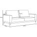 Sofá 2 Lugares 160cm Living Pés Curvos Santi D05 Linho Bege - Mpozenato