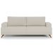 Sofá 2 Lugares 160cm Living Pés Curvos Santi D05 Linho Bege - Mpozenato