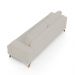 Sofá 2 Lugares 160cm Living Pés Curvos Santi D05 Suede Bege - Mpozenato