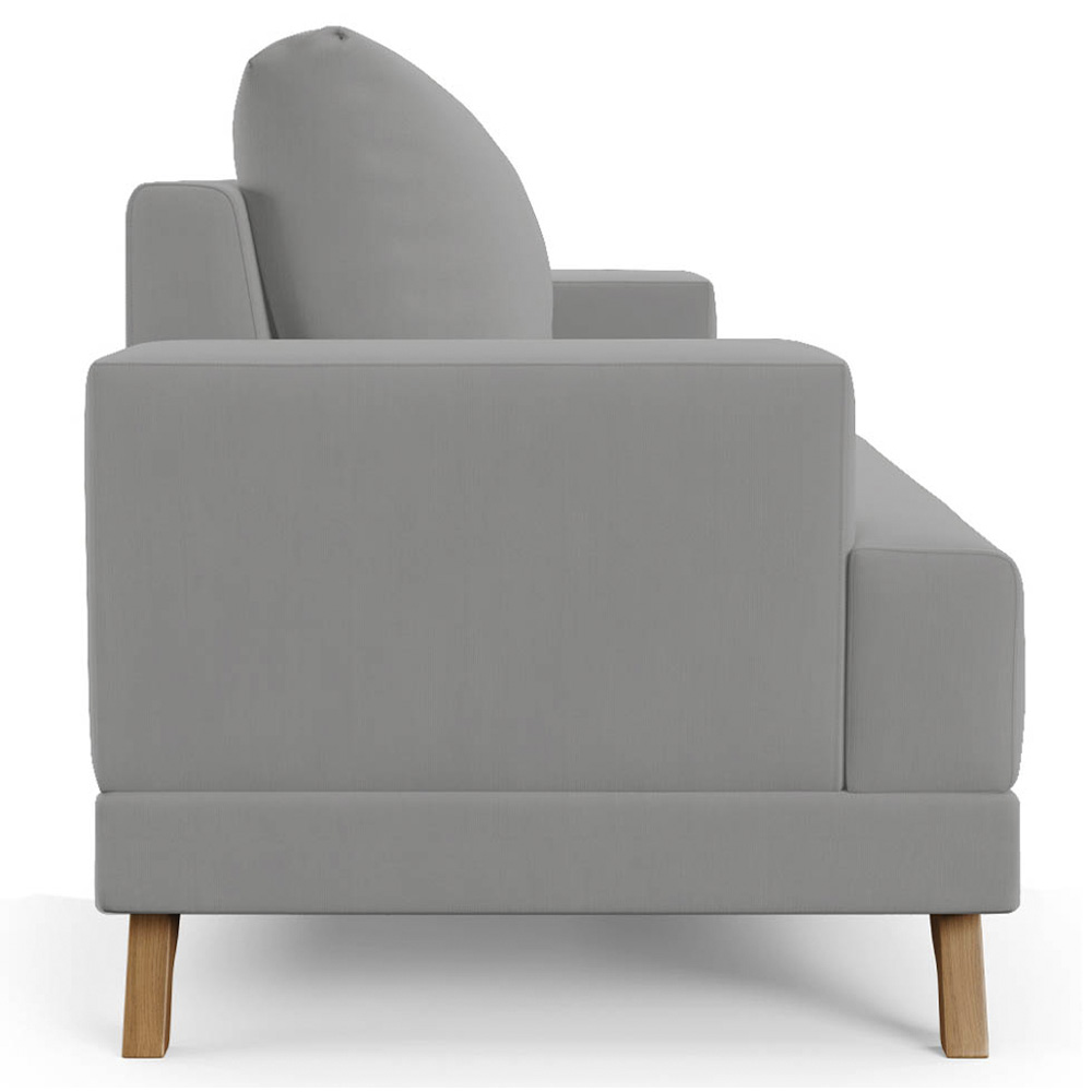 Sofá 2 Lugares 160cm Living Pés Curvos Santi D05 Suede Cinza - Mpozenato