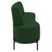 Sofá 2 Lugares 160cm Pés Aço Preto Tamar K04 Veludo Verde - Mpozenato