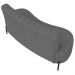 Sofá 2 Lugares 160cm Pés Aço Preto Tamar Z08 Boucle Grafite - Mpozenato