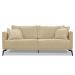 Sofá 2 Lugares 160cm Pés de Metal Vecchia S06 Linho Dourado - Mpozenato
