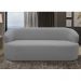 Sofá 2 Lugares Living Orgânico Sala de Estar 140cm Conka F05 Bouclê Cinza - Mpozenato
