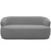 Sofá 2 Lugares Living Orgânico Sala de Estar 140cm Conka F05 Bouclê Cinza - Mpozenato