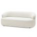 Sofá 2 Lugares Living Orgânico Sala de Estar 140cm Conka F05 Boucle Off White - Mpozenato