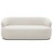 Sofá 2 Lugares Living Orgânico Sala de Estar 140cm Conka F05 Boucle Off White - Mpozenato