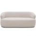 Sofá 2 Lugares Living Orgânico Sala de Estar 140cm Conka F05 Veludo Bege - Mpozenato