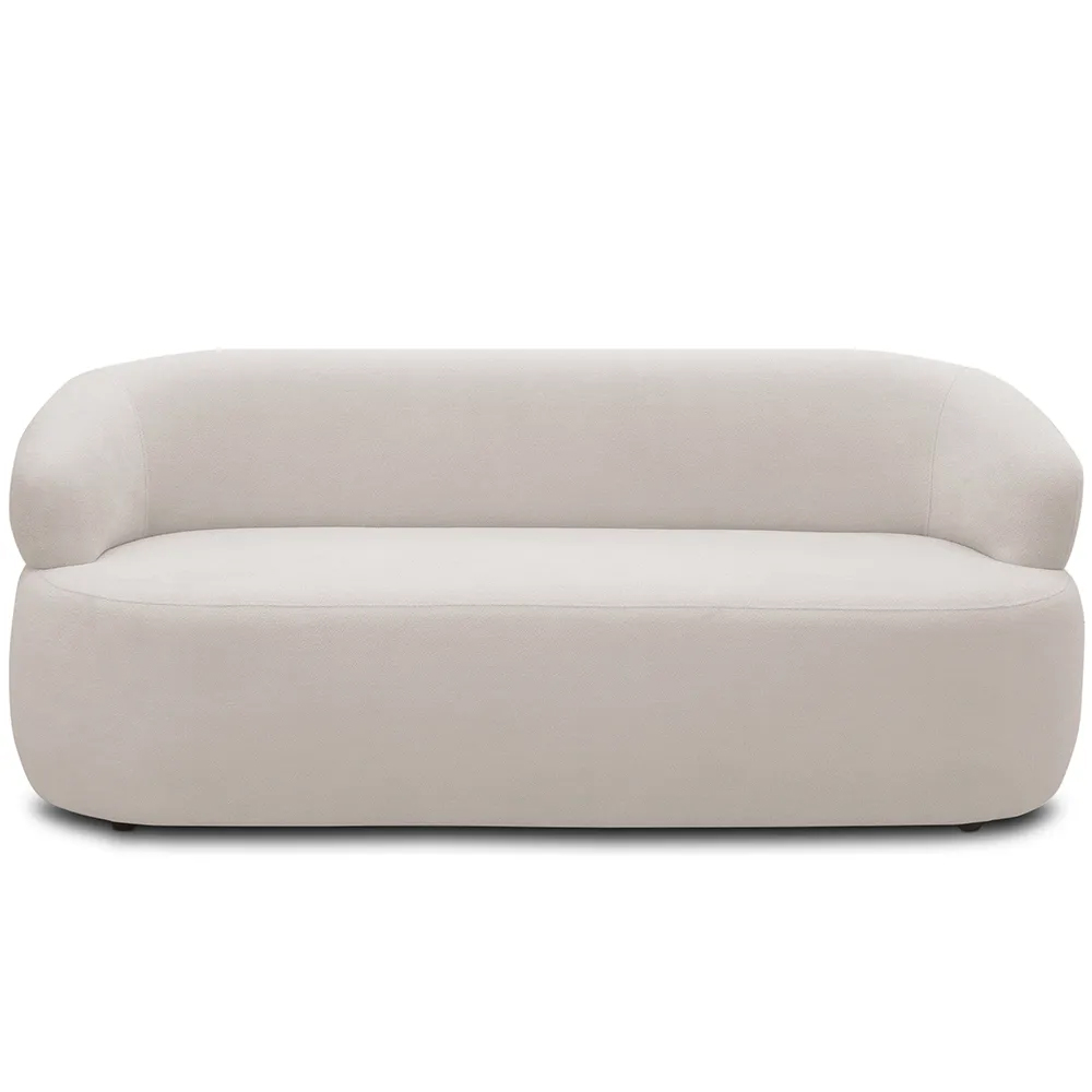 Sofá 2 Lugares Living Orgânico Sala de Estar 140cm Conka F05 Veludo Bege - Mpozenato