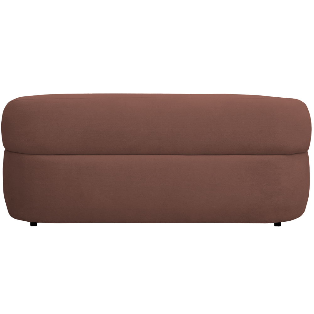 Sofá 2 Lugares Living Orgânico Sala de Estar 140cm Conka F05 Veludo Chocolate - Mpozenato