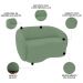 Sofá 2 Lugares Living Orgânico Sala de Estar 160cm Garbin K04 Bouclê Verde - Mpozenato