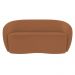Sofá 2 Lugares Living Orgânico Sala de Estar 160cm Garbin Z08 Boucle Terracota - Mpozenato