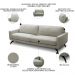 Sofá 2 Lugares Para Sala Living 180cm Vults L08 Couro Pérola - Mpozenato