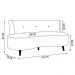 Sofá 2 Lugares para Sala Living 135cm Pés Palito Korah K04 Bouclê Bege - Mpozenato