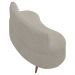 Sofá 2 Lugares para Sala Living 135cm Pés Palito Korah K04 Bouclê Bege - Mpozenato
