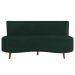 Sofá 2 Lugares para Sala Living 135cm Pés Palito Korah K04 Veludo Verde - Mpozenato