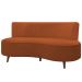 Sofá 2 Lugares para Sala Living 135cm Pés Palito Korah Z08 Boucle Terracota - Mpozenato