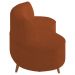Sofá 2 Lugares para Sala Living 135cm Pés Palito Korah Z08 Boucle Terracota - Mpozenato