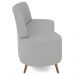 Sofá 2 Lugares para Sala Living 135cm Pés Palito Tamar K04 Bouclê Cinza - Mpozenato